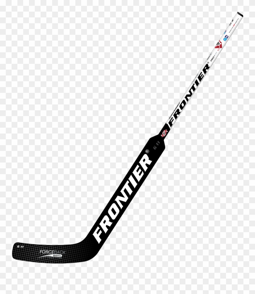 Hockey - Crossed Goalie Hockey Sticks Clipart