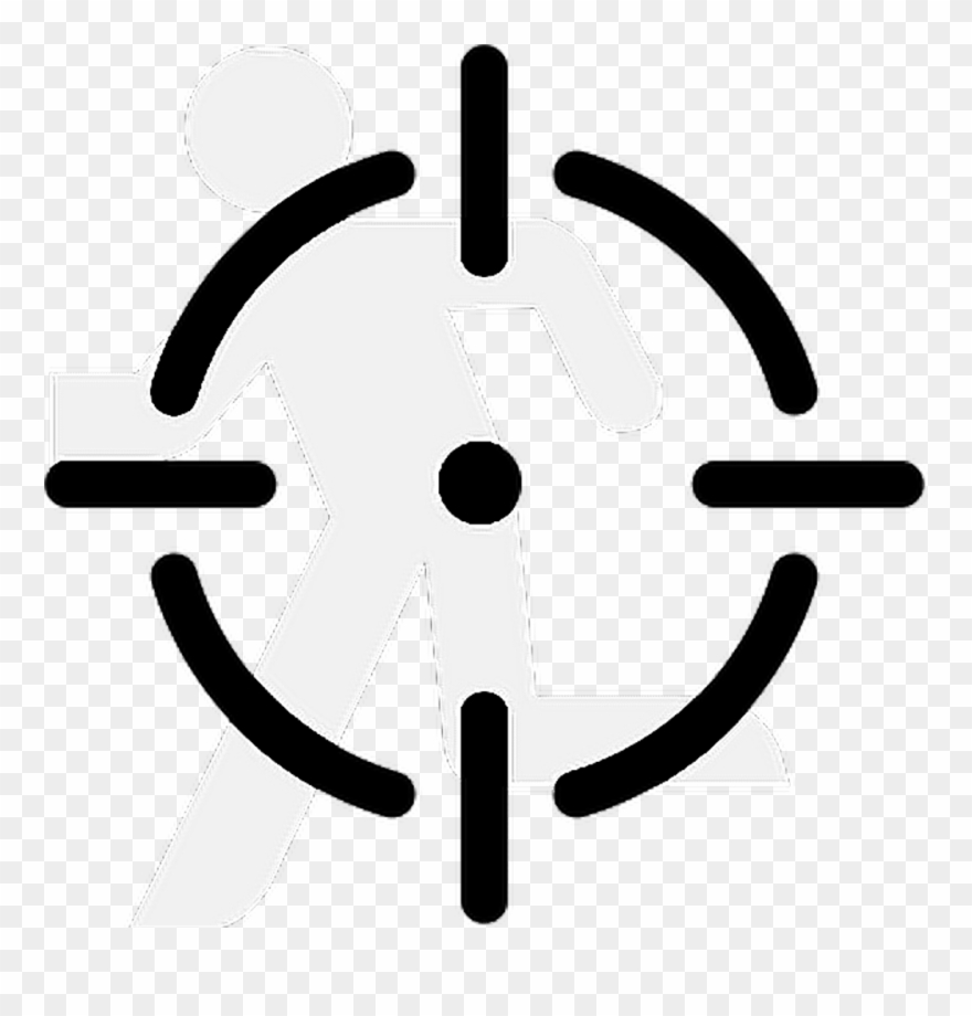 Silhouette , Freetoedit , Sniper - Gun Point Target Clipart