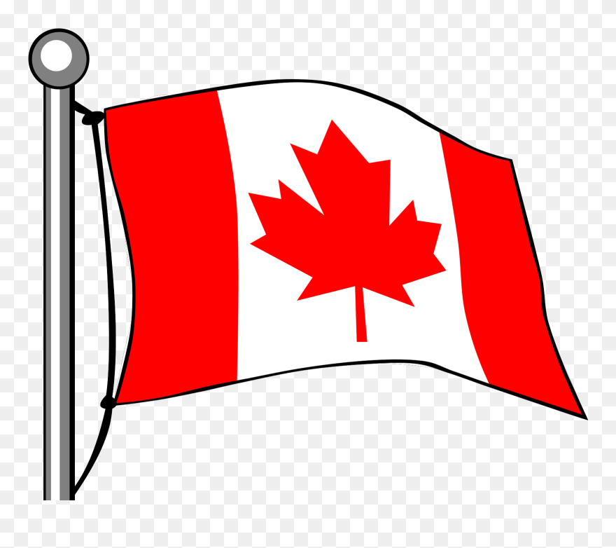 Hockey Puck Clipart - Canada Flag Pole Png Transparent Png