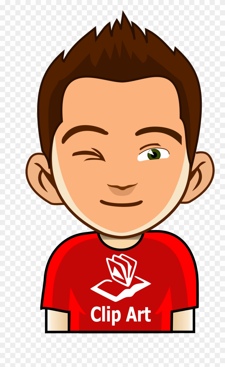 Free - Chico Guiñando El Ojo Clipart