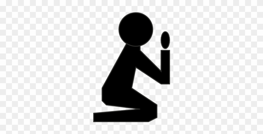 Codes For Insertion - Stick Figure On Knees Clipart