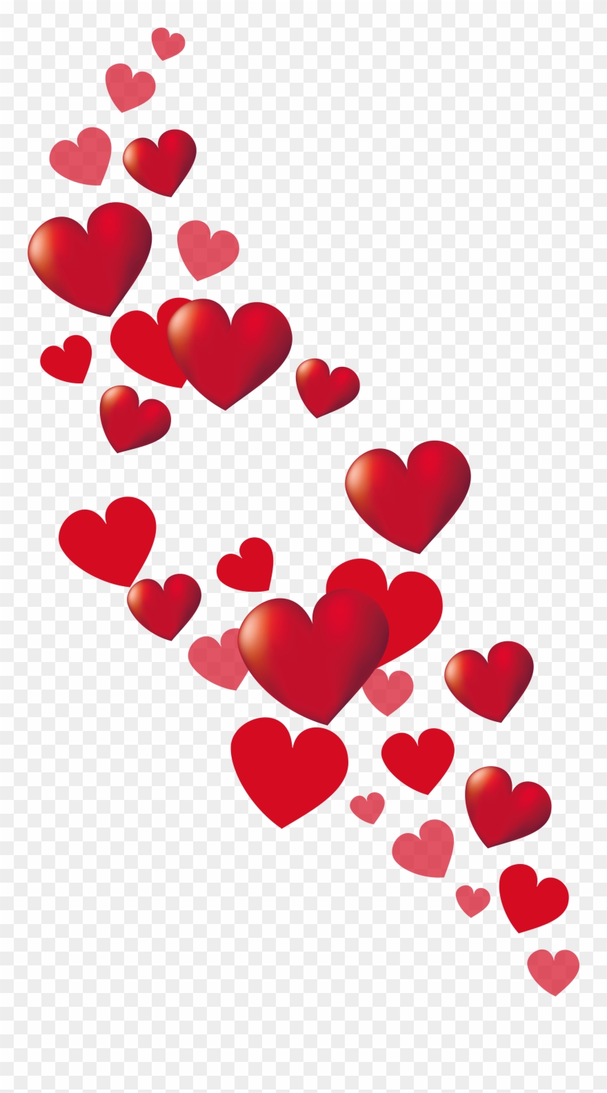 Little Red Hearts Png Clipart