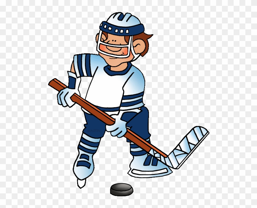 Ice Hockey Clipart United States Clip Art Phillip Martin - Playing Ice Hockey Clipart - Png Download