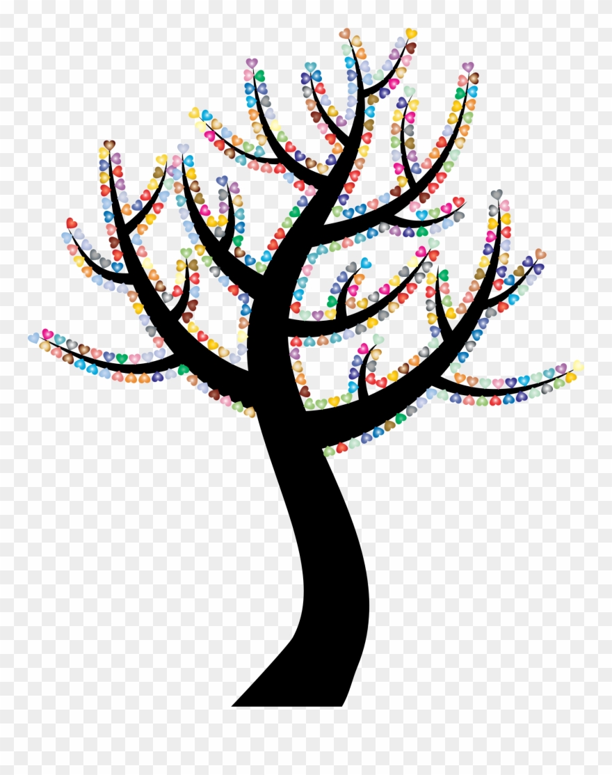 Big Image - Arvores Coloridas Png Clipart