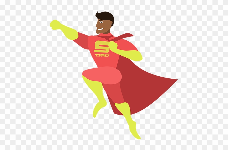 For My Husband On Father's Day - Super Dad Clipart Png Transparent Png