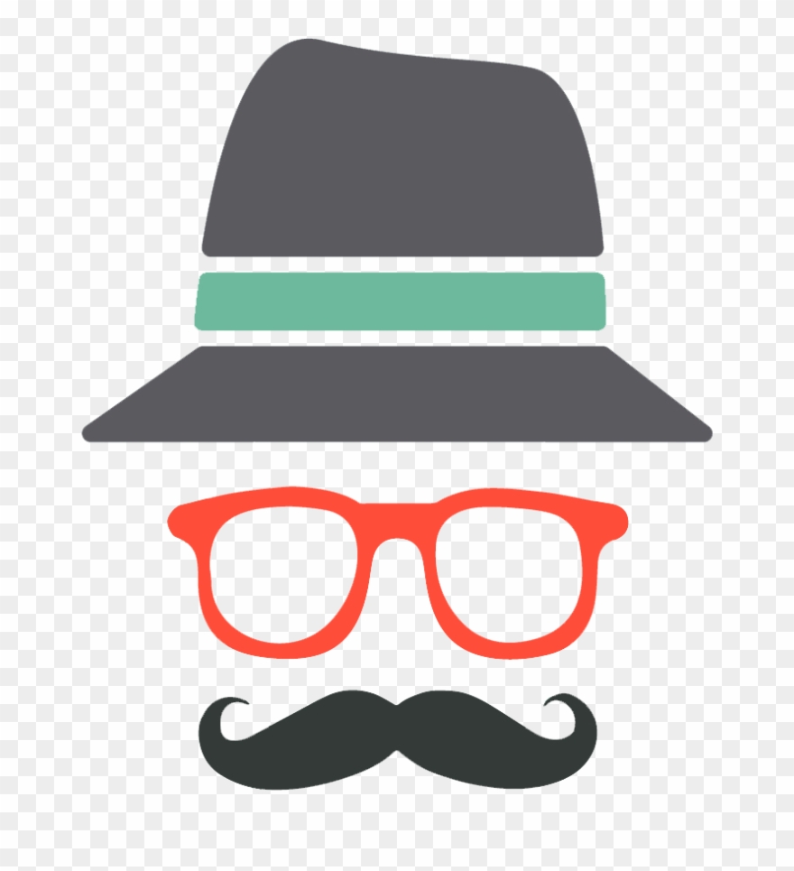 Fathers Day Png Transparent Image - Happy Fathers Day Hat With Mustache Illustration Cufflinks Clipart