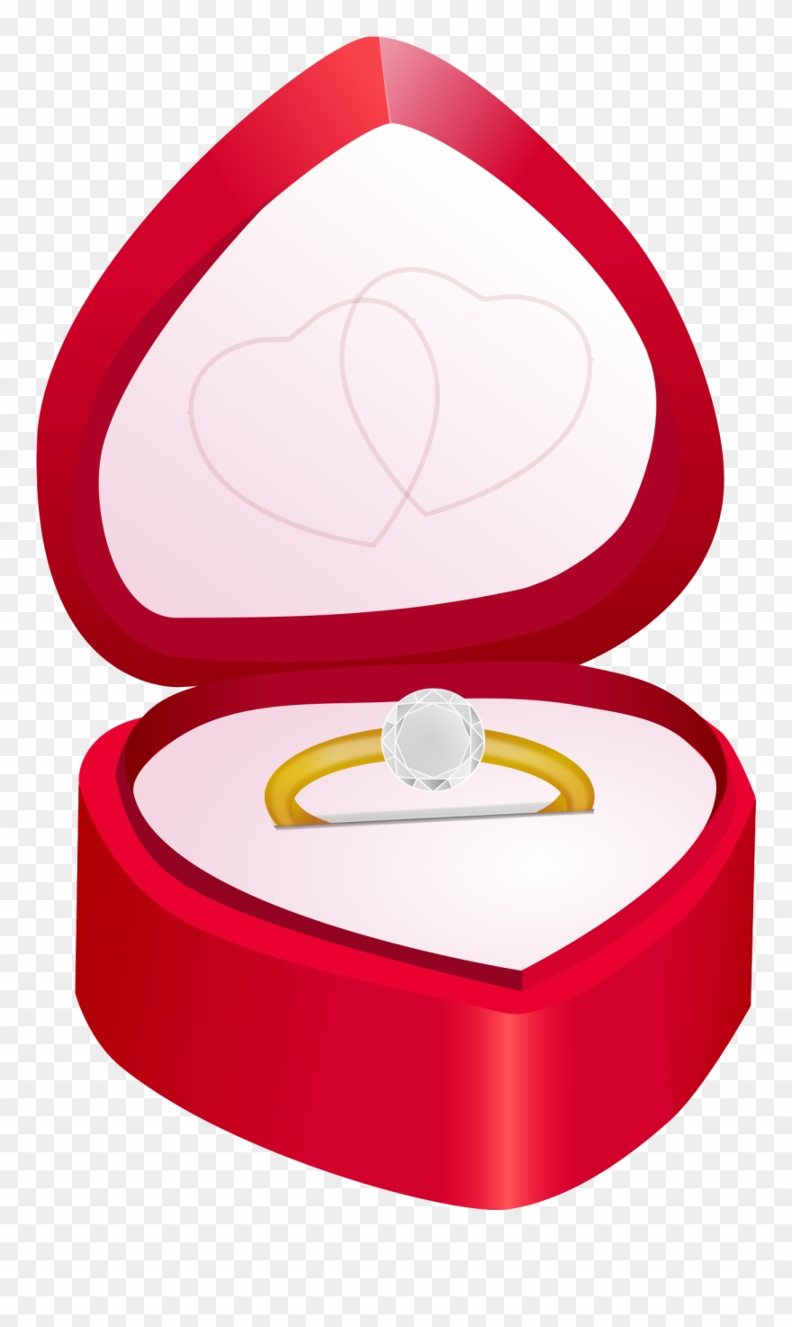 Big Image - Wedding Ring In Box Clipart - Png Download