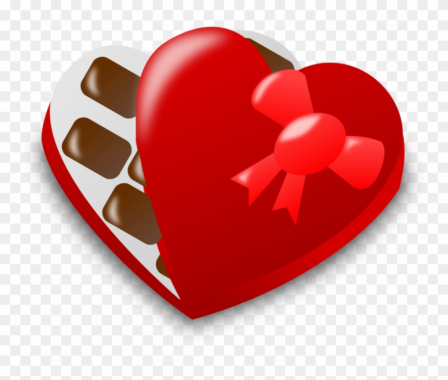 Valentine Day Icon - Valentine Chocolate Clip Art - Png Download