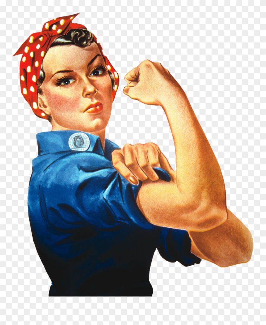 Sm Labor-day Pl Image - Rosie The Riveter Transparent Clipart