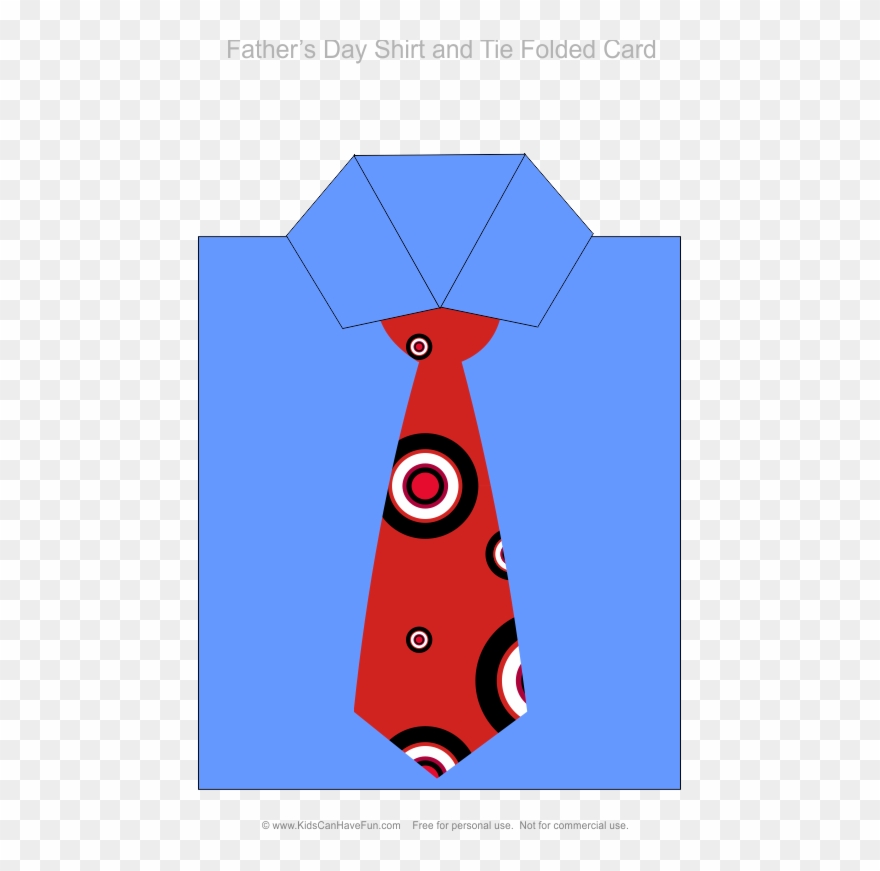 Fathers Day Tie Card - T Shirt Clipart