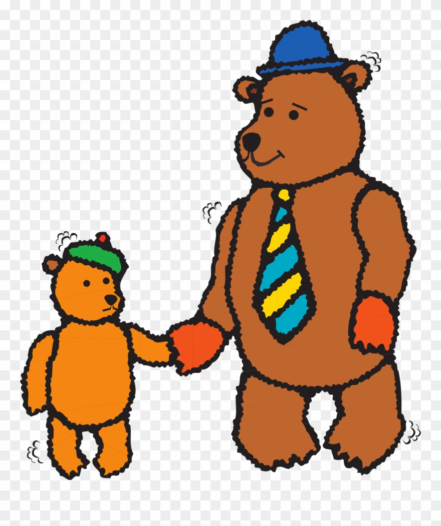 Goldilocks And The Three Bears Father's Day Clip Art - Father Bear Cartoon - Png Download