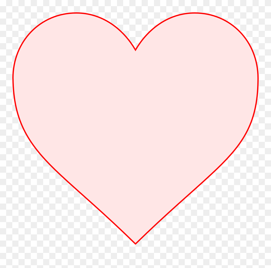 Pink Heart Clipart, Vector Clip Art Online, Royalty - Pastel Pink Heart Transparent - Png Download