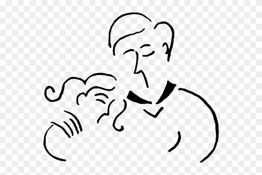 Father And Daughter Clip Art - Father And Daughter Drawing - Png Download
