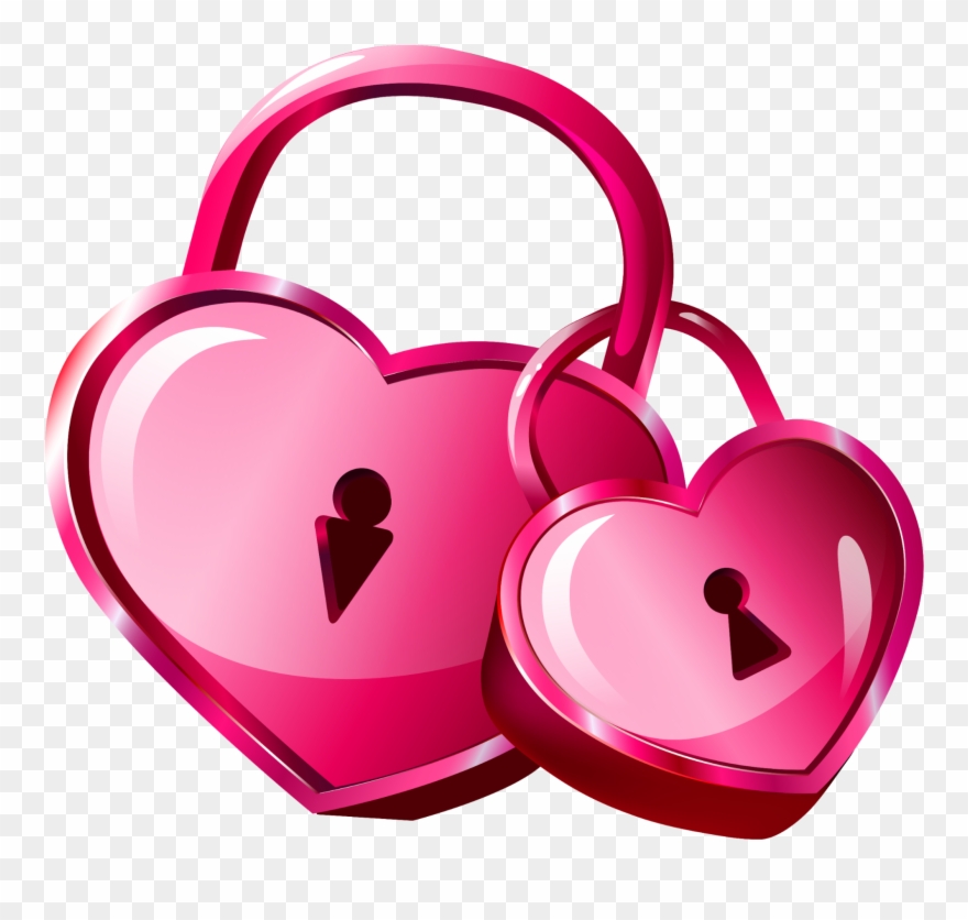 Visit - Heart Locks Clipart
