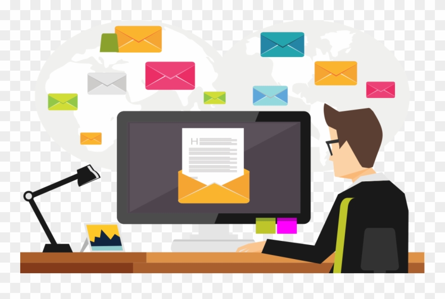 Image Royalty Free Download Awardco Recognition And - Sending Email Illustration Clipart