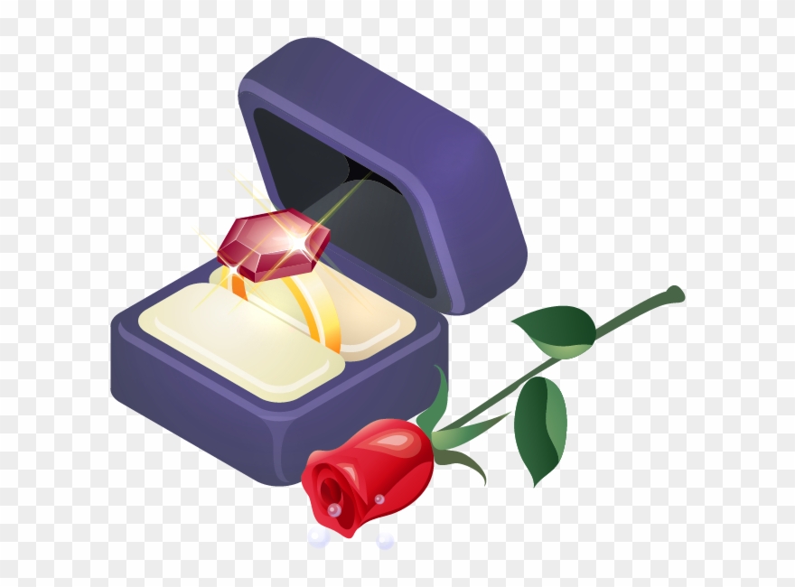 Purple Rose Clipart Valentines Day Rose - Valentine Gifts Clipart - Png Download