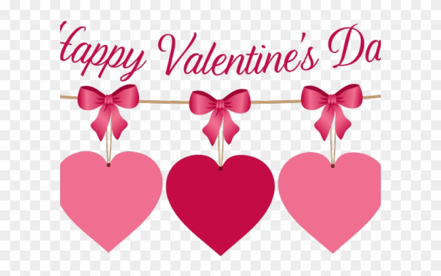 Valentines Day Clipart Border - Valentine Heart Clipart For Kids - Png Download