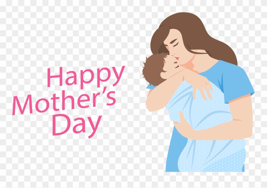 Mothers Day Christmas Drawing Clip Art Mother 039 S - Cartoon Png Mother Kissing Transparent Png