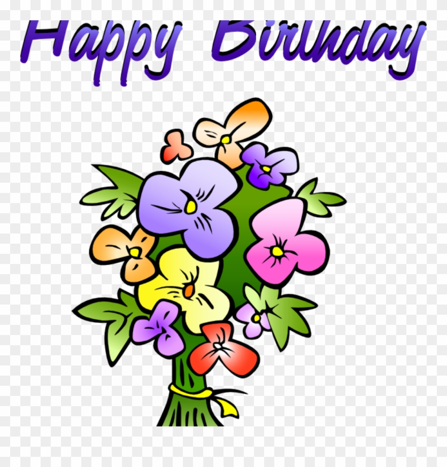 Free Animated Birthday Clip Art Free Birthday Clipart - Birthday Images Flowers Clipart - Png Download