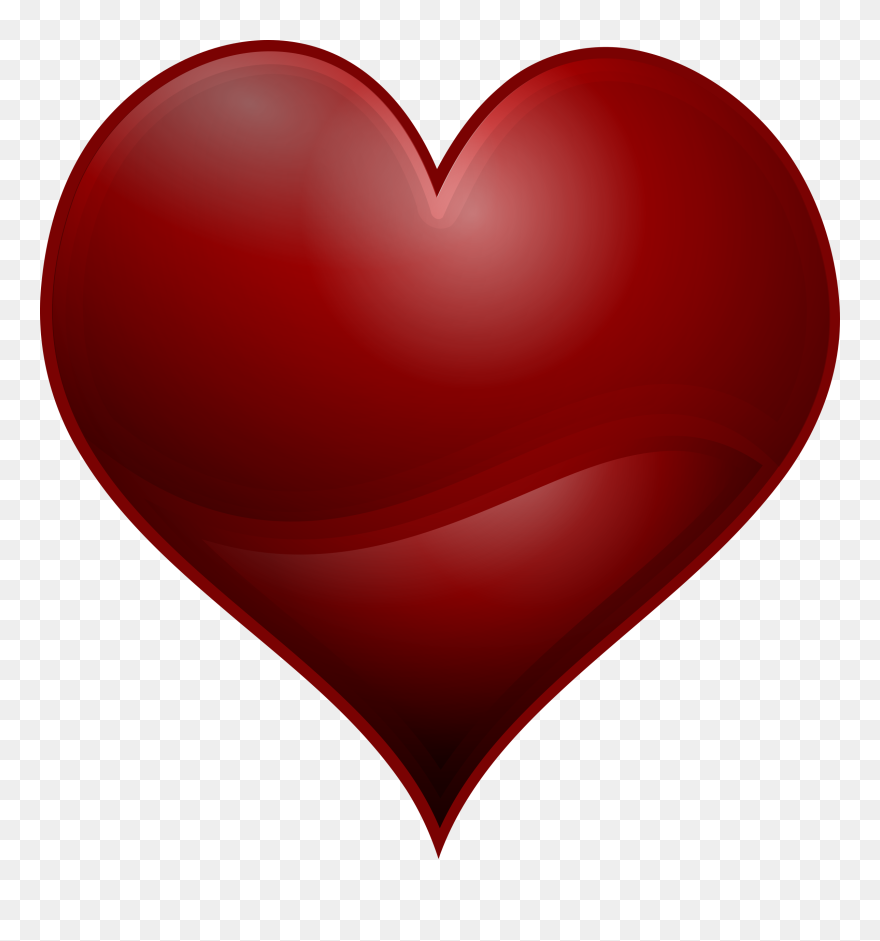 Free Red Heart Clip Art - Perfect Heart - Png Download