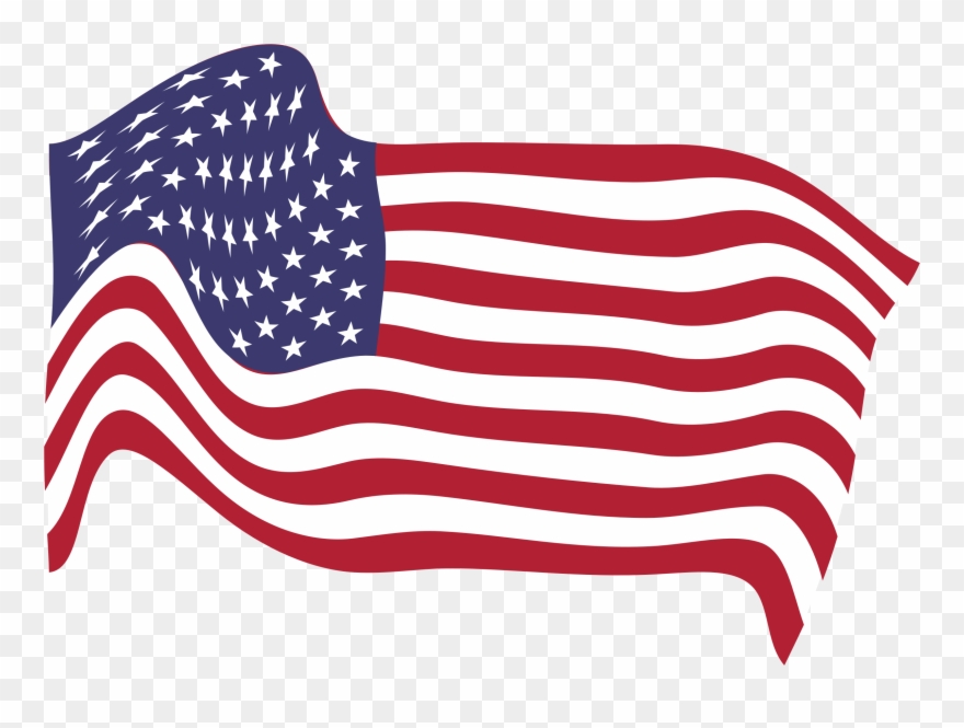 Download Clipart Black And White Library Colorful Tool - Transparent American Flag Png