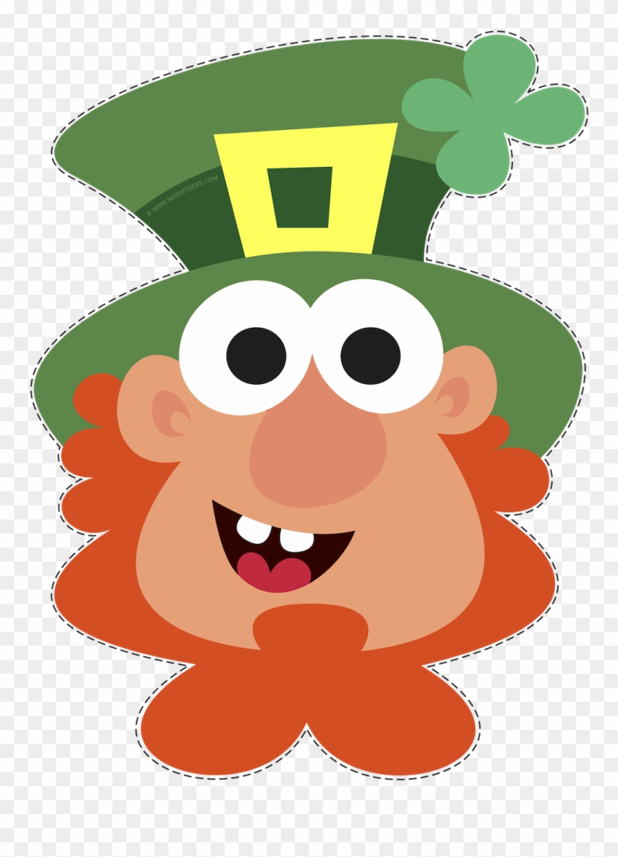 Beautiful Whimsical Leprechaun Mask Which Comes Ready - Portable Network Graphics Clipart