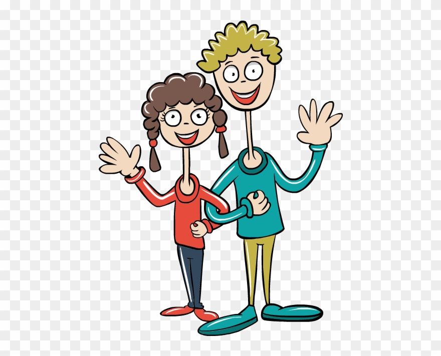 Clip Art Valentines Day Girl Boy Happy Couple Love - Boy And Girl Teacher Clipart - Png Download