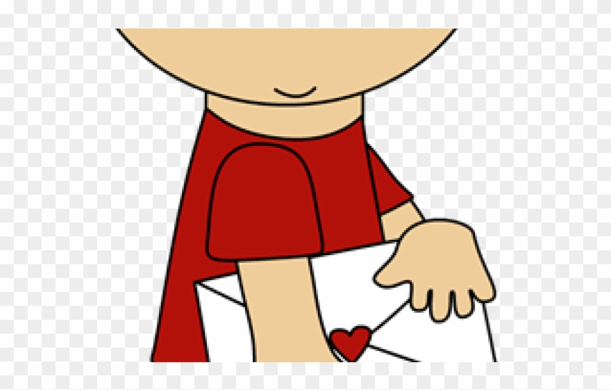 Valentines Day Clipart Envelope - Cartoon - Png Download