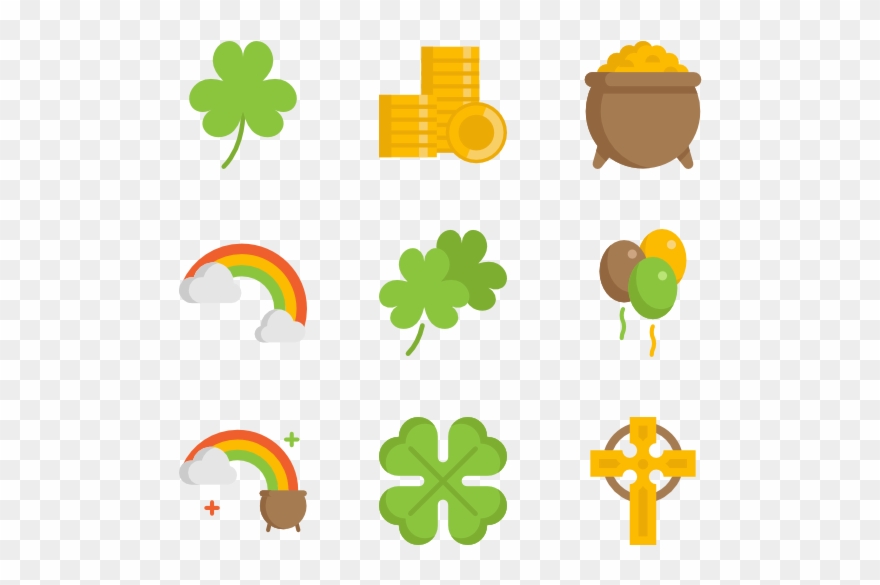 Icons Free Vector Saint Patricks Day - Saint Patrick's Day Clipart