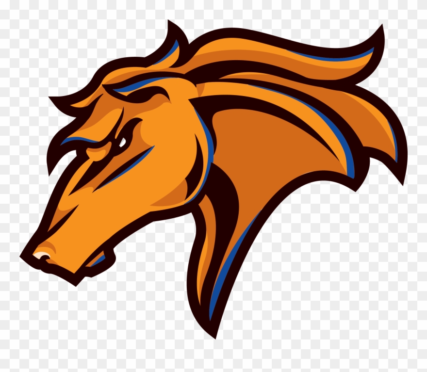 Krotz Springs Elementary School - Vector Horse Mascot Clipart