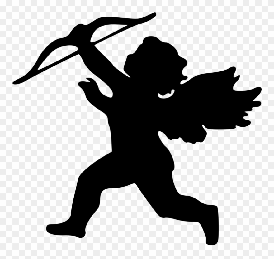 All Photo Png Clipart - Black And White Cupid Transparent Png