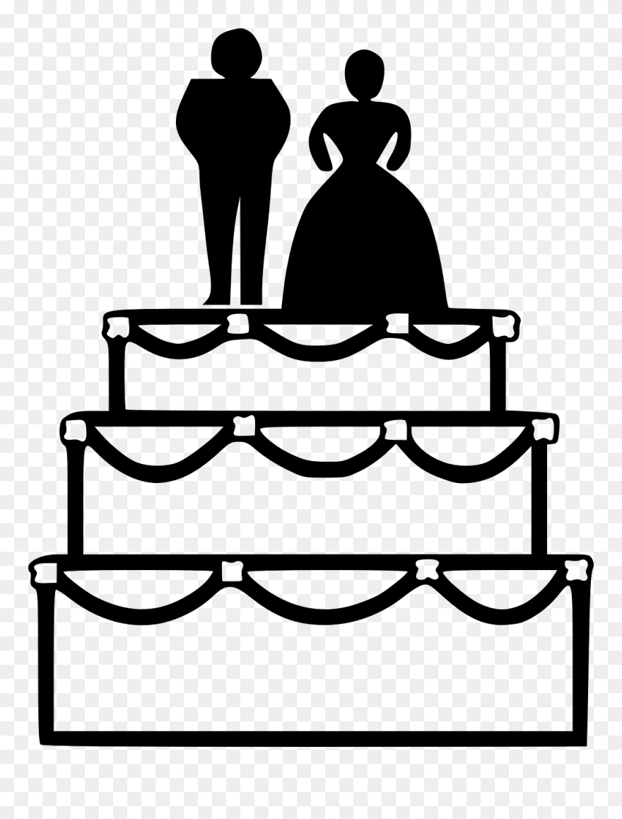 Flourish Clipart Weds - Free Clipart Wedding Cake - Png Download