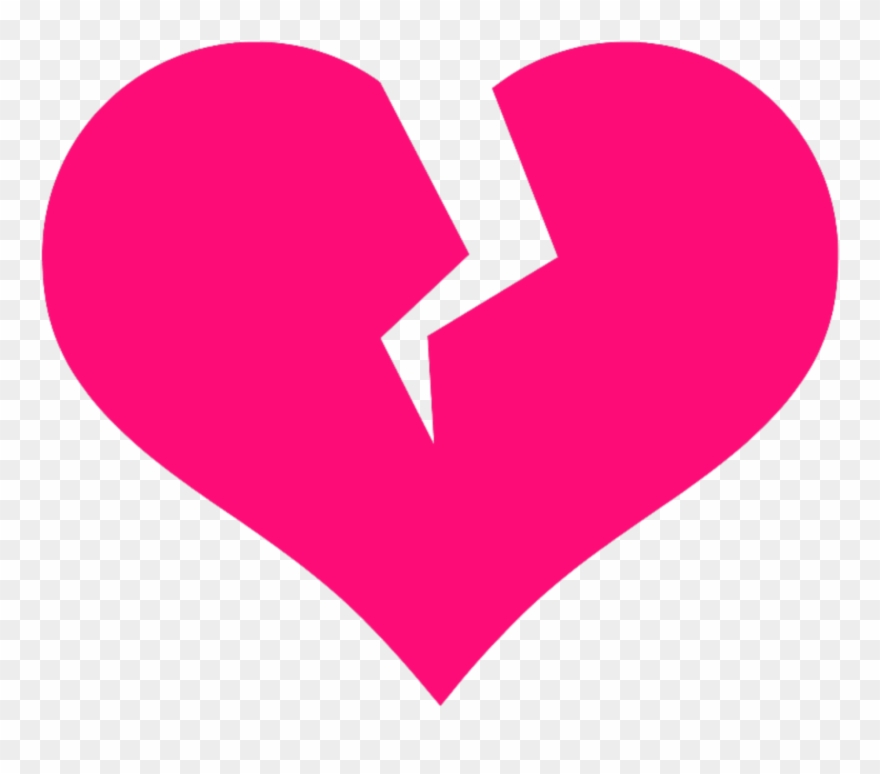 Cracked Heart Cliparts - Broken Heart Vector Png Transparent Png