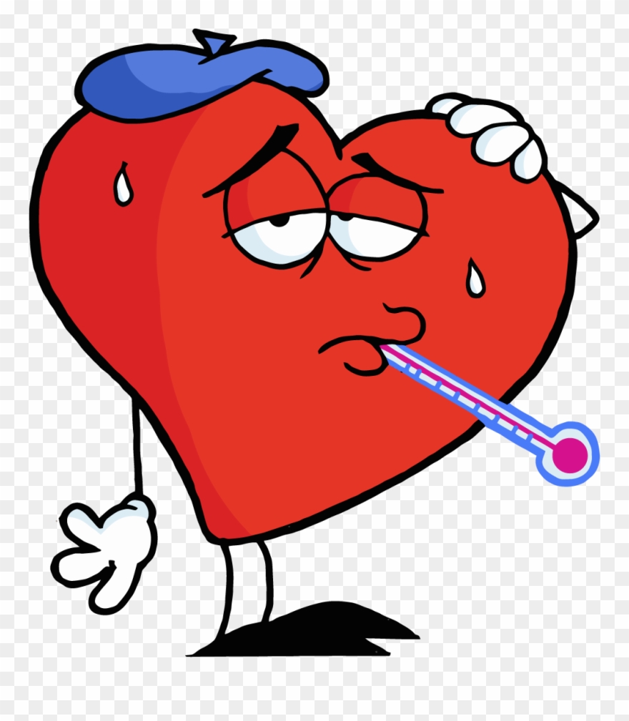 Clipart Library Sick - Sick Heart Clipart - Png Download