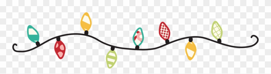 The Domesticated Princess - Transparent Christmas Lights Banner Clipart