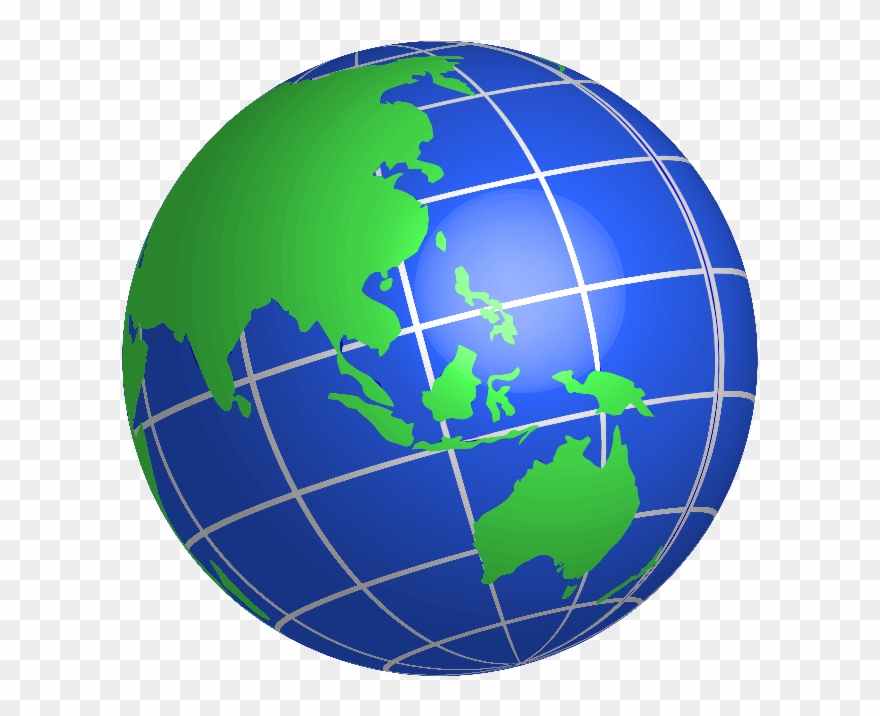 Earth Globe Clip Art Free Clipart Image - World Globe Clipart - Png Download