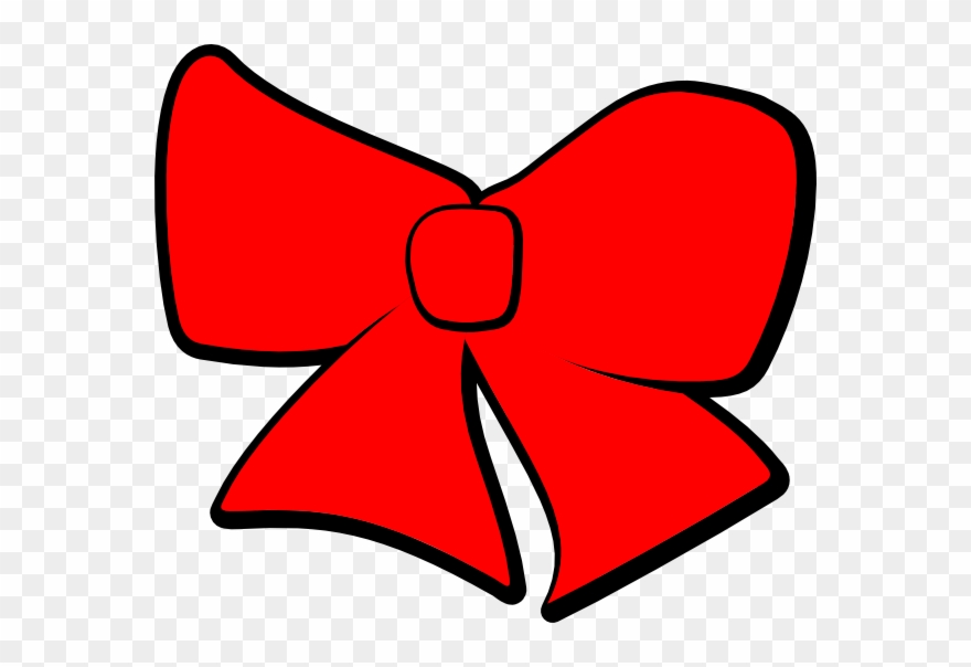 Download Red Bow Clip Art Clipart Clip Art Flower Leaf - Red Cheer Bow Clipart - Png Download