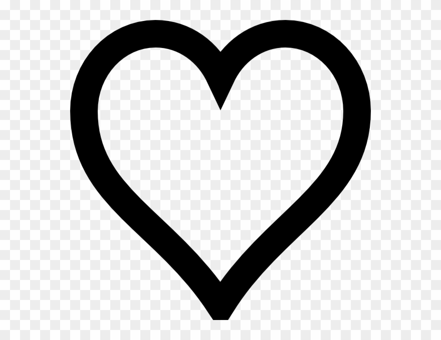 Dil Black And White Clipart