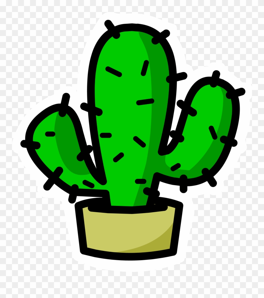 Cactus Transparent Png Image Web Icons Png Apple Clip - Club Penguin Cactus