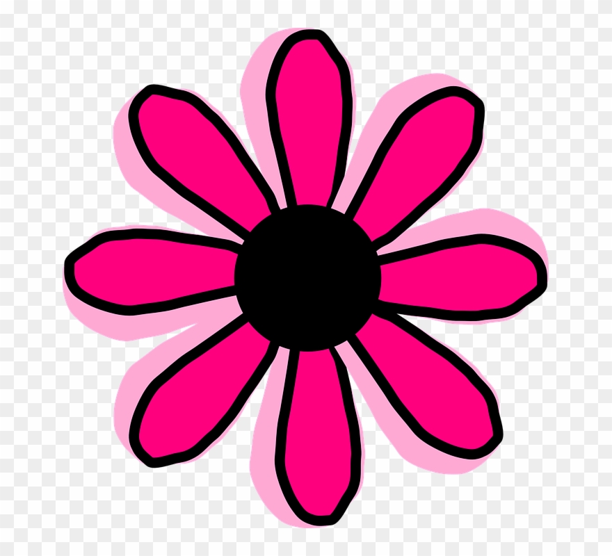Clip Art Pink Flowers - Clip Art - Png Download