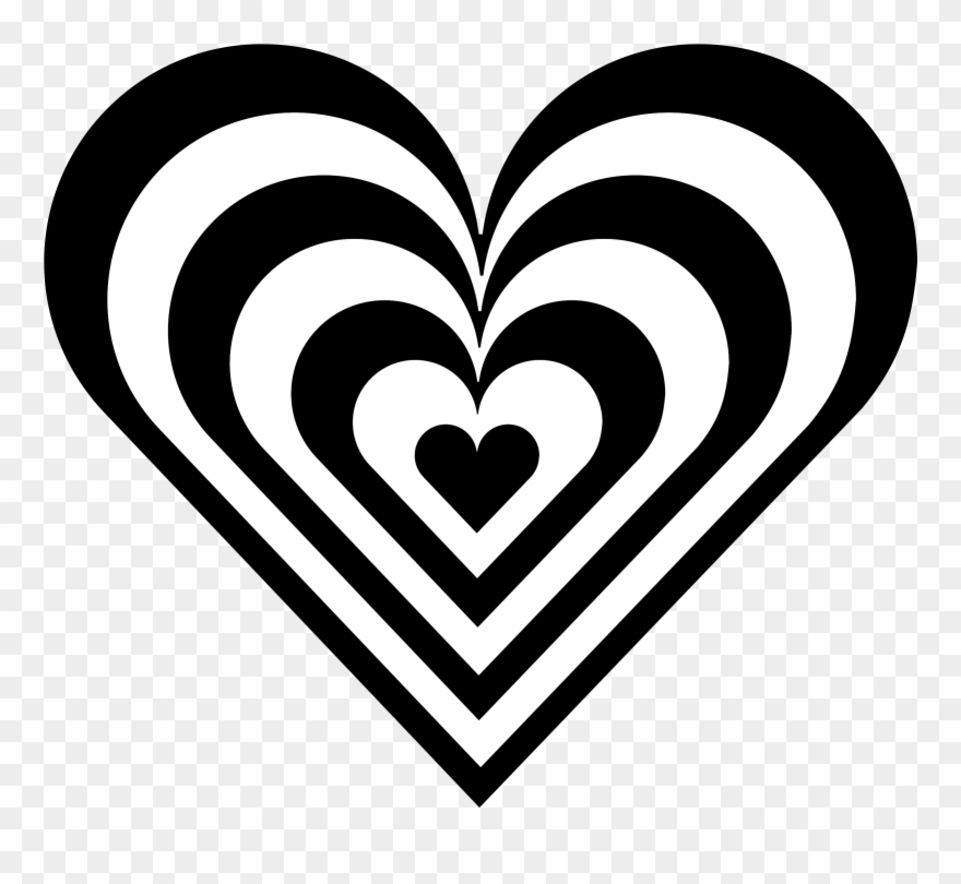 Zebra Heart Plain Clip Art Free Superhero - Heart Clip Art Designs - Png Download