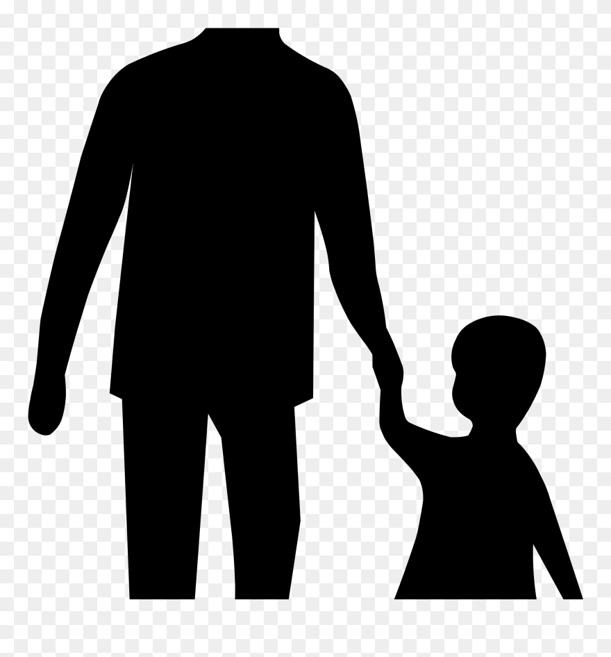 Clipart - - Adult And A Child - Png Download