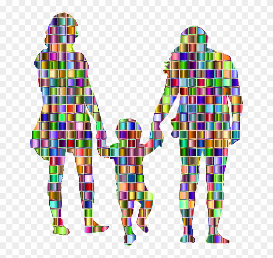 Mosaic Child Art Family Mother - Mosaico De La Familia Clipart