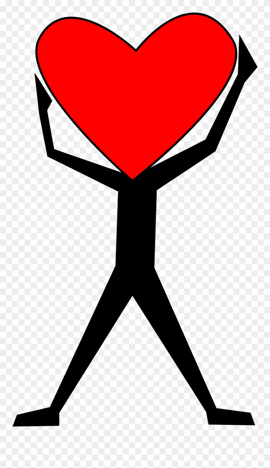 Clipart Hearts Person - Man Icon With Heart - Png Download
