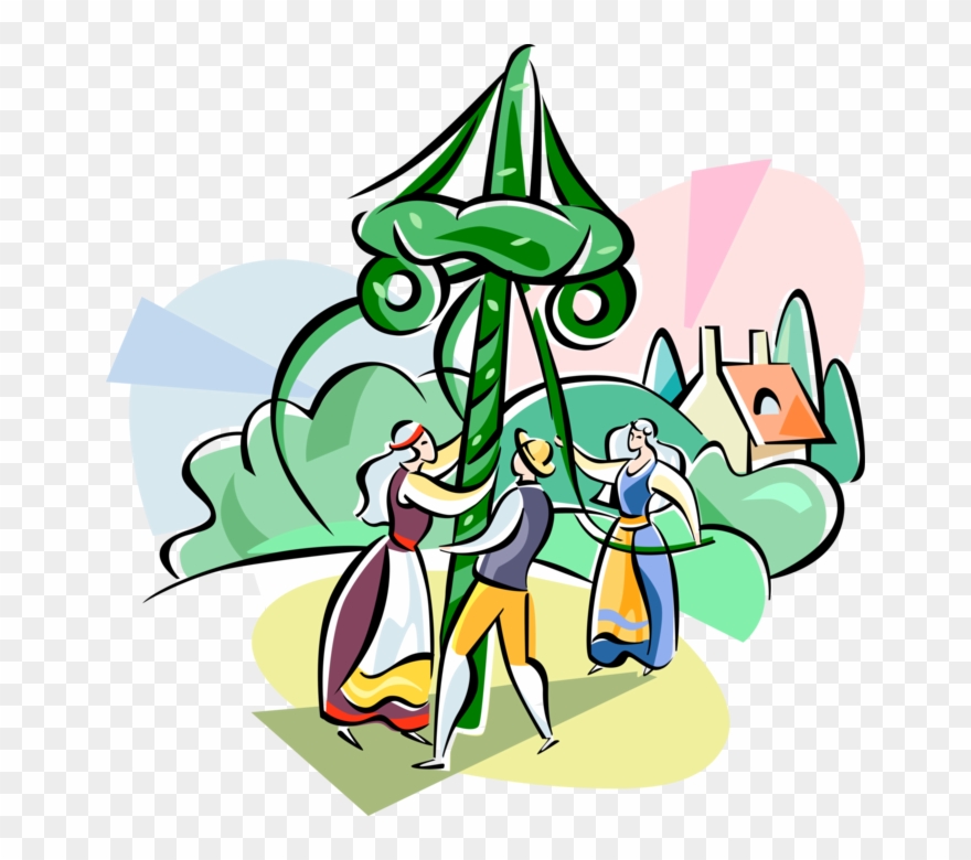 Vector Illustration Of Scandinavian Heritage Swedish - Maibaum Clipart Kostenlos - Png Download