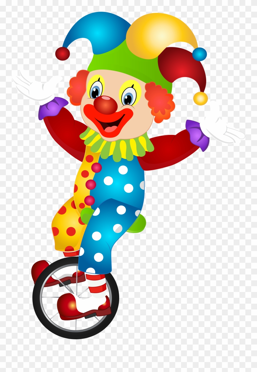 Cute Clown, Clip Art E Art Images - Cartoon Clown - Png Download