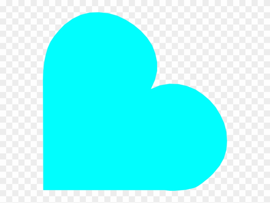 Teal Heart Clipart - Png Download
