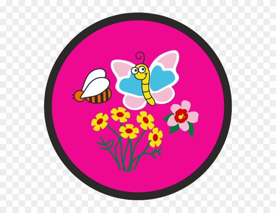 Spring Pink Badge - Portable Network Graphics Clipart