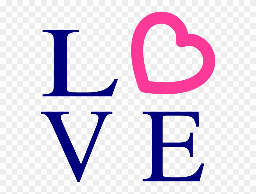 Word Love Clipart - Png Download