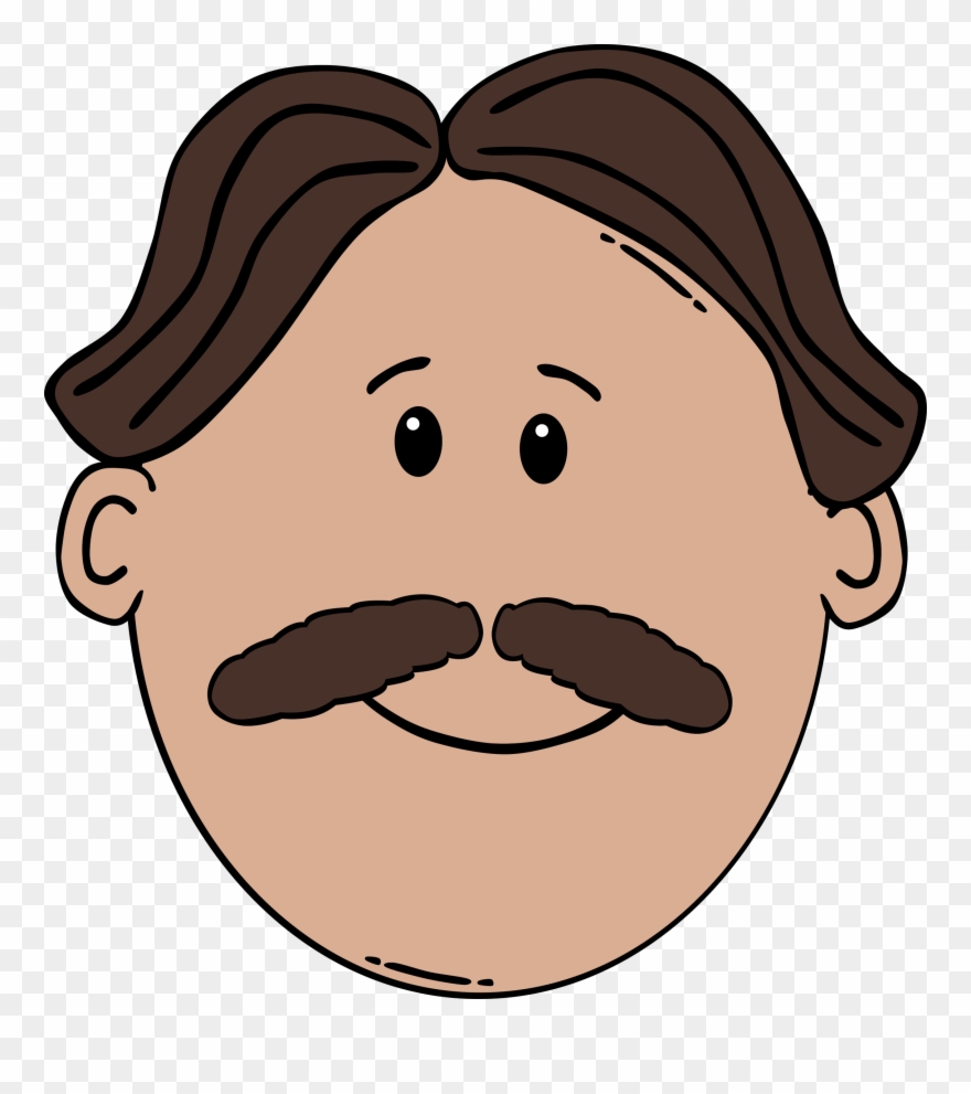 Clipart Cartoon Faces - Cartoon Man Face - Png Download